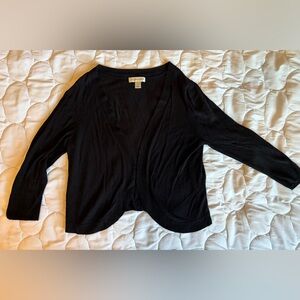 Christopher & Banks shawl shoulder cover large black sweater